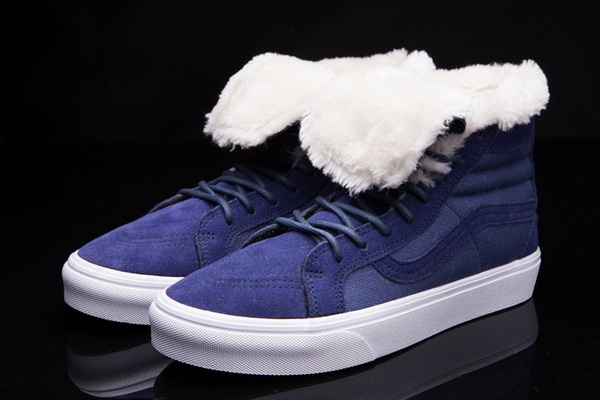 Vans High Top Shoes Lined with fur--005